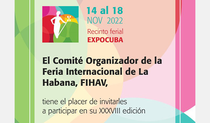 اطلاع رسانی سی و هشتمین نمایشگاه بین المللی هاوانا کوبا (FIHAV 2022)