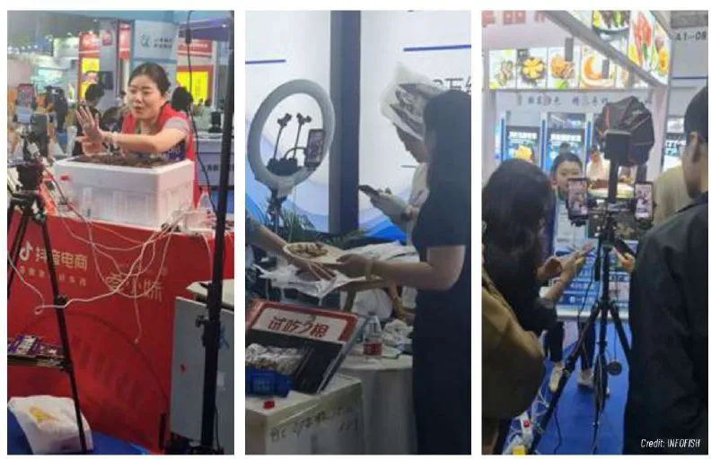 گزارش هفتم از سلسله ترجمه های شماره 6 مجله اینفوفیش 2025  بخش MARKET  AND MARKETING سوار بر موج دیجیتال؛ پیشگامی چین در متحول کردن فروش غذاهای دریایی از طریق پخش زنده